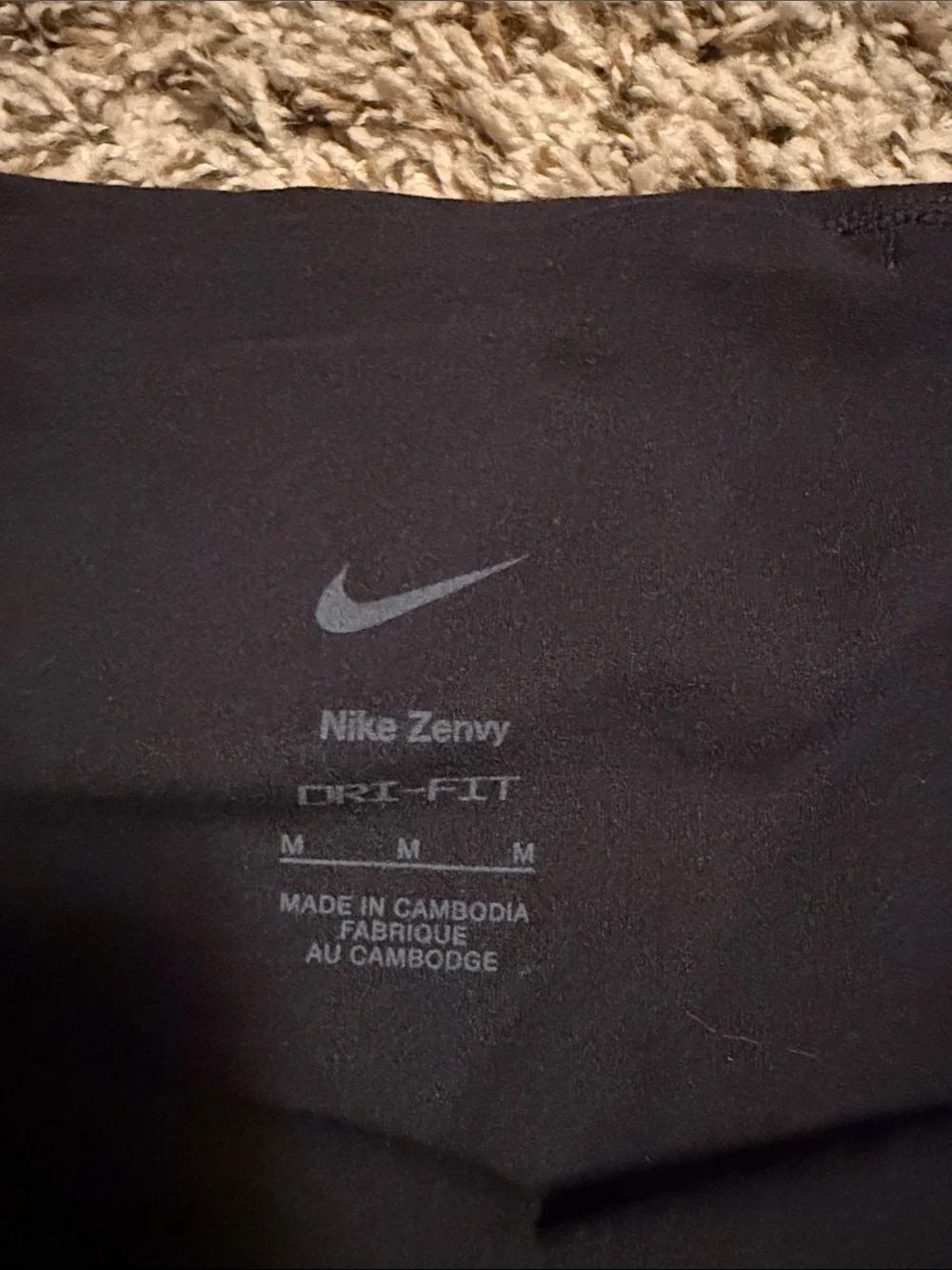 Nike Women's Black High-Waist Bike Shorts with Logo